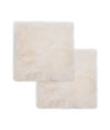 Pernuțe de scaun, 2 buc, alb, 40x40 cm, piele naturală de oaie - WOODBB1290 Pernuțe de scaun, 2 buc, alb, 40x40 cm, piele naturală de oaie - WOODBB1290