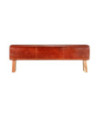 Bancă Bok gimnastică maro 160 cm piele naturală/lemn acacia, cu aspect vintage - WOODBB1292 Bancă Bok gimnastică maro 160 cm piele naturală/lemn acacia, cu aspect vintage - WOODBB1292