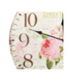 Ceas de perete vintage, 60 cm, floare, cu aspect retro - WOODBB1293