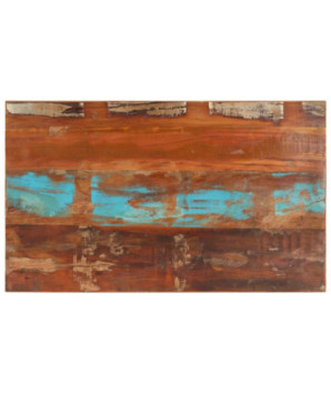 Blat masă rustic din lemn masiv reciclat, dreptunghiulară, 100 x 60 cm