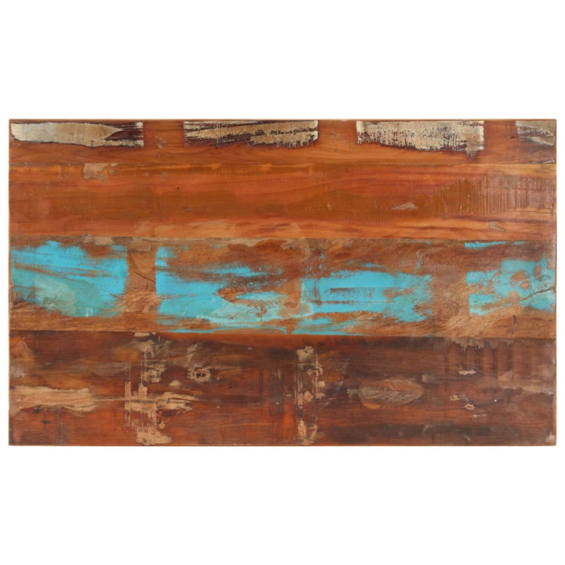 Blat masă rustic din lemn masiv reciclat, dreptunghiulară, 100 x 60 cm