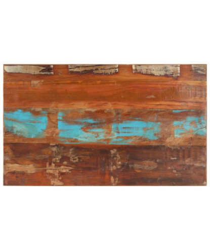 Blat masă rustic din lemn masiv reciclat, dreptunghiulară, 100 x 60 cm