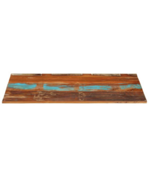 Blat masă rustic din lemn masiv reciclat, dreptunghiulară, 100 x 60 cm