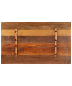 Blat masă rustic din lemn masiv reciclat, dreptunghiulară, 100 x 60 cm