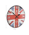 Ceas de perete vintage UK, 30 cm, cu aspect retro - WOODBB1310