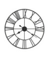 Ceas de perete vintage, cu cuarț, lemn și metal, XXL, 80 cm - WOODBB1312
