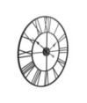 Ceas de perete vintage, cu cuarț, lemn și metal, XXL, 80 cm - WOODBB1312
