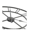 Ceas de perete vintage, cu cuarț, lemn și metal, XXL, 80 cm - WOODBB1312