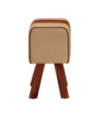 Bancă Bok gimnastică maro 38 cm piele naturală/lemn masiv mango, cu aspect vintage - WOODBB1323 Bancă Bok gimnastică maro 38 cm piele naturală/lemn masiv mango, cu aspect vintage - WOODBB1323