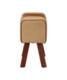 Bancă Bok gimnastică maro 58cm piele naturală/lemn masiv mango, cu aspect vintage - WOODBB1324 Bancă Bok gimnastică maro 58cm piele naturală/lemn masiv mango, cu aspect vintage - WOODBB1324