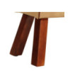 Bancă Bok gimnastică maro 58cm piele naturală/lemn masiv mango, cu aspect vintage - WOODBB1324 Bancă Bok gimnastică maro 58cm piele naturală/lemn masiv mango, cu aspect vintage - WOODBB1324