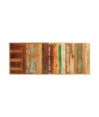 Set de bar 9 piese lemn reciclat piele naturală și pânză, cu aspect industrial - WOODBB149