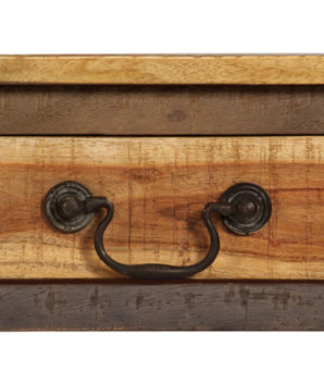 Masă consolă din lemn masiv, vintage, 118 x 30 x 80 cm, cu aspect antichizat - WOODBB1330
