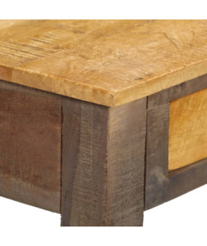 Masă consolă din lemn masiv, vintage, 118 x 30 x 80 cm, cu aspect antichizat - WOODBB1330