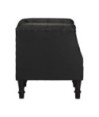 Fotoliu, negru, piele naturală, cu aspect vintage - WOODBB1349 Fotoliu, negru, piele naturală, cu aspect vintage - WOODBB1349