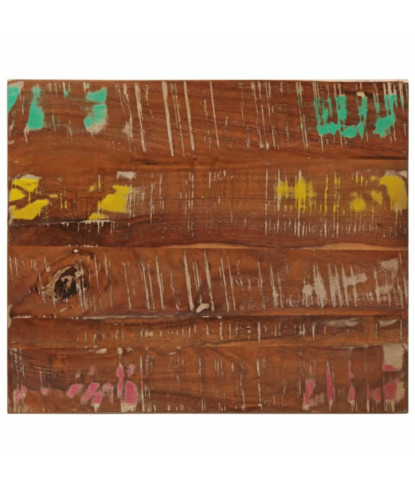 Blat masă rustic din lemn masiv reciclat, dreptunghiulară, 60x50x2,5 cm, handmade