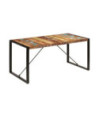 Masă de bucătărie, 160 x 80 x 75 cm, lemn reciclat, cu aspect retro - WOODBB152 Masă de bucătărie, 160 x 80 x 75 cm, lemn reciclat, cu aspect retro - WOODBB152