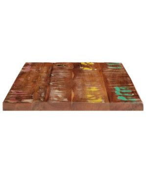 Blat masă rustic din lemn masiv reciclat, dreptunghiulară, 60x50x2,5 cm, handmade