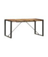 Masă de bucătărie, 160 x 80 x 75 cm, lemn reciclat, cu aspect retro - WOODBB152 Masă de bucătărie, 160 x 80 x 75 cm, lemn reciclat, cu aspect retro - WOODBB152