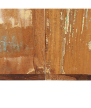Masă de bucătărie, 160 x 80 x 75 cm, lemn reciclat, cu aspect retro - WOODBB152