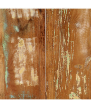 Masă de bucătărie, 160 x 80 x 75 cm, lemn reciclat, cu aspect retro - WOODBB152