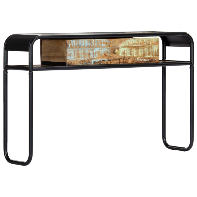 Masă consolă, 118 x 30 x 75 cm, lemn reciclat, cu aspect vintage - WOODBB154 Masă consolă, 118 x 30 x 75 cm, lemn reciclat, cu aspect vintage - WOODBB154