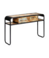 Masă consolă, 118 x 30 x 75 cm, lemn reciclat, cu aspect vintage - WOODBB154 Masă consolă, 118 x 30 x 75 cm, lemn reciclat, cu aspect vintage - WOODBB154