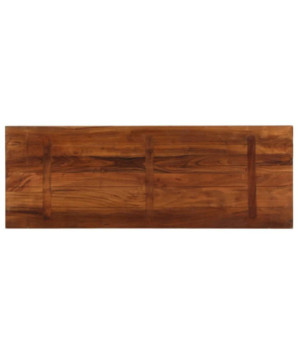 Blat masă rustic din lemn masiv reciclat, dreptunghiulară, 140x50x2,5 cm, handmade