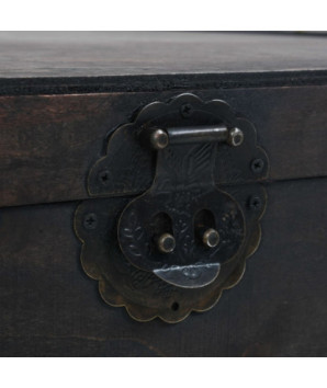 Măsuță de cafea din placaj, stil vintage, 120 x 55 x 35 cm, cu aspect antichizat - WOODBB1389