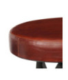 Scaune de bar, 2 buc., piele naturală, cu aspect industrial - WOODBB1392 Scaune de bar, 2 buc., piele naturală, cu aspect industrial - WOODBB1392