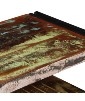 Comodă TV cu picioare, aspect vintage, din lemn masiv reciclat, 120 x 30 x 40 cm, handmade