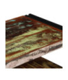 Comodă TV cu picioare, aspect vintage, din lemn masiv reciclat, 120 x 30 x 40 cm, handmade