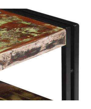 Comodă TV cu picioare, aspect vintage, din lemn masiv reciclat, 120 x 30 x 40 cm, handmade
