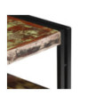 Comodă TV cu picioare, aspect vintage, din lemn masiv reciclat, 120 x 30 x 40 cm, handmade