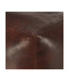 Taburet maro închis 40x40x40 cm piele naturală de capră - WOODBB1401 Taburet maro închis 40x40x40 cm piele naturală de capră - WOODBB1401