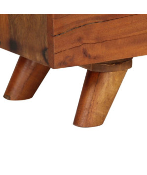 Comodă TV cu picioare, aspect retro, din lemn masiv reciclat, 140 x 30 x 40 cm, handmade