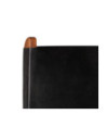 Scaun relaxant pliant, negru, piele naturală, cu aspect rustic - WOODBB1438 Scaun relaxant pliant, negru, piele naturală, cu aspect rustic - WOODBB1438