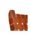 Scaun pliant împletit, maro, piele naturală, cu aspect rustic - WOODBB1461 Scaun pliant împletit, maro, piele naturală, cu aspect rustic - WOODBB1461