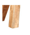 Bancă de gimnastică, maro, 160 cm, piele naturală - WOODBB1474