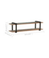 Comodă TV cu picioare, aspect industrial, din lemn masiv reciclat, 160 x 40 x 40 cm, handmade