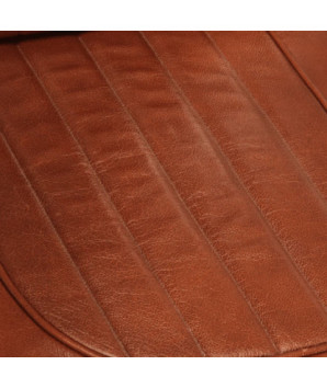 Fotoliu aviator, maro, piele naturală - WOODBB1478