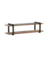 Comodă TV cu picioare, aspect industrial, din lemn masiv reciclat, 160 x 40 x 40 cm, handmade