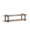Comodă TV cu picioare, aspect industrial, din lemn masiv reciclat, 160 x 40 x 40 cm, handmade
