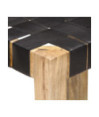 Scaune de bar, 2 buc., negru, piele naturală, 75 cm - WOODBB1487