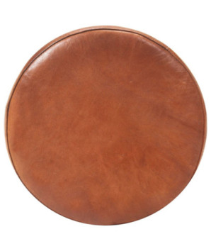 Scaune de bar, 2 buc., maro, piele naturală - WOODBB1490