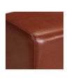 Bancă Turnbock vintage cu mânere, piele naturală de capră - WOODBB1493 Bancă Turnbock vintage cu mânere, piele naturală de capră - WOODBB1493