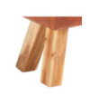 Bancă Turnbock vintage cu mânere, piele naturală de capră - WOODBB1493 Bancă Turnbock vintage cu mânere, piele naturală de capră - WOODBB1493