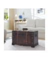 Cufăr vintage din lemn, 66 x 38 x 40 cm, cu aspect antichizat - WOODBB1499