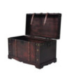 Cufăr vintage din lemn, 66 x 38 x 40 cm, cu aspect antichizat - WOODBB1499
