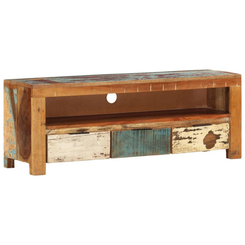 Comodă TV, 110x30x40 cm, lemn reciclat - WOODBB166 Comodă TV, 110x30x40 cm, lemn reciclat - WOODBB166